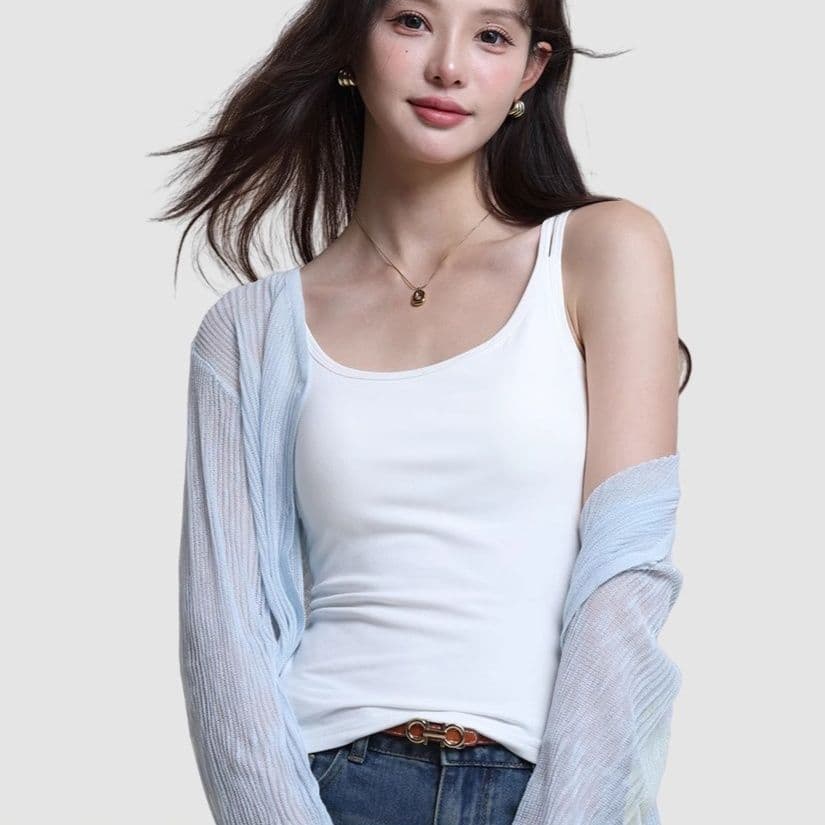 カットソー シンプル美シルエットキャミソール