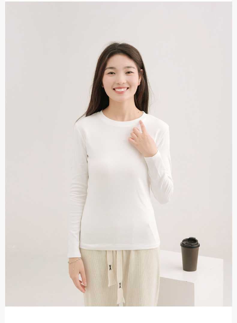 カットソー シンプル美ライン クルーネック