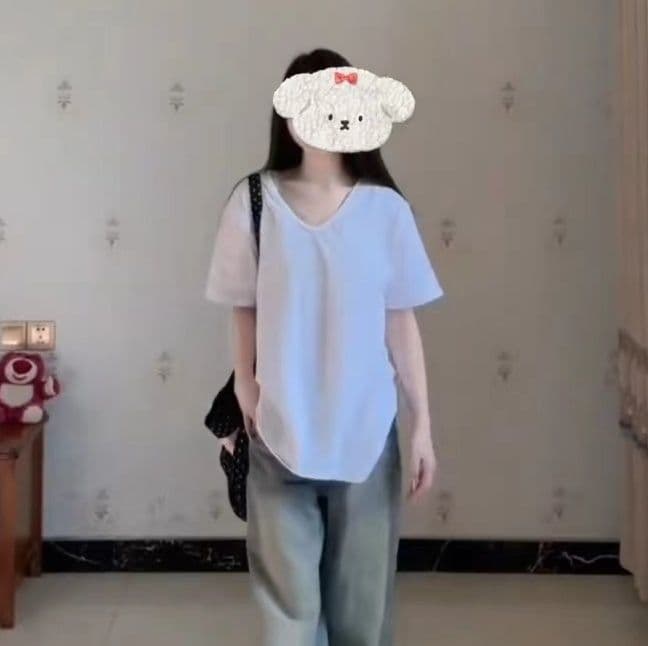 カットソー ゆったりシルエット 快適Vネックカットソー