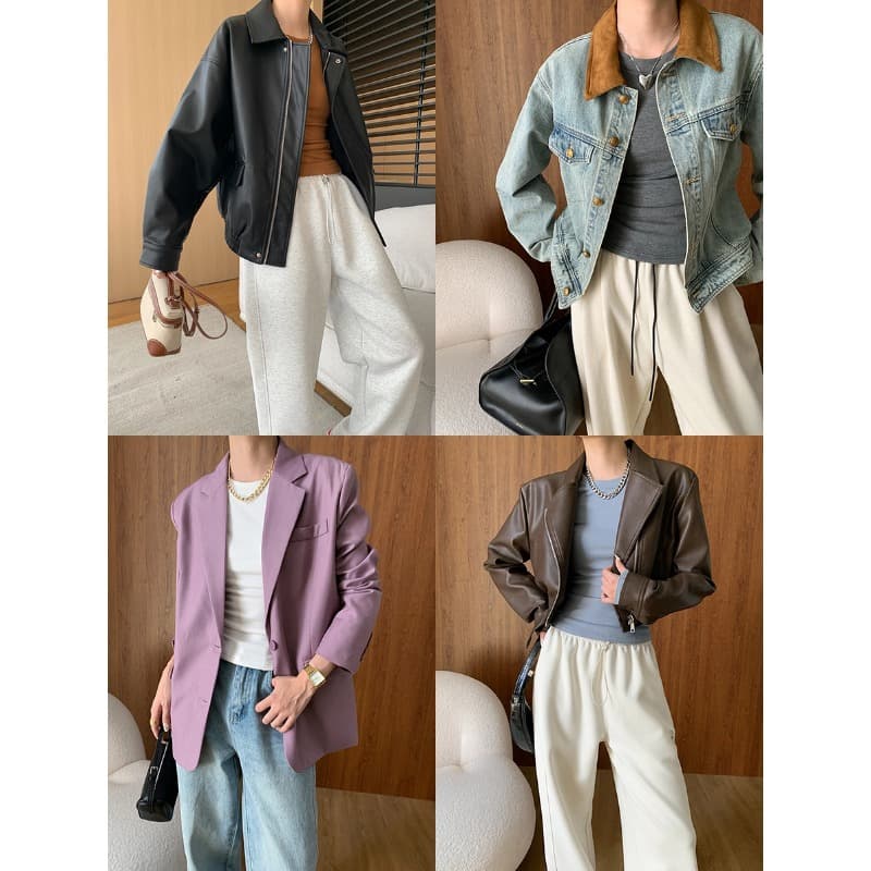 カットソー すっきりフィット シンプル長袖カットソー