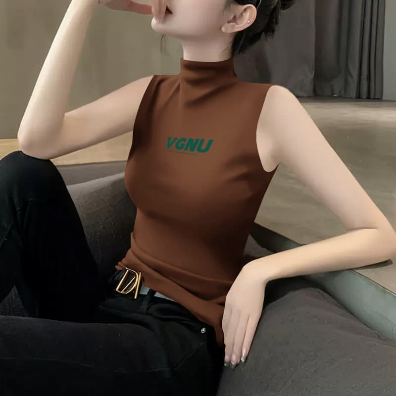 カットソー シンプル美シルエットノースリーブ
