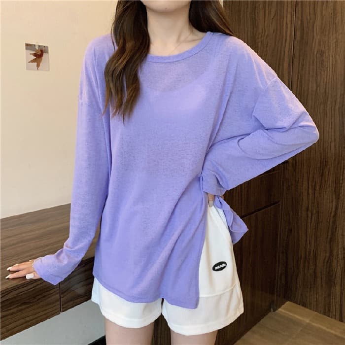 カットソー 軽やかシルエット ボートネック