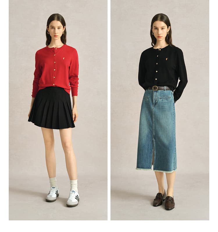 カットソー シンプル上品ベーシックカーディガン