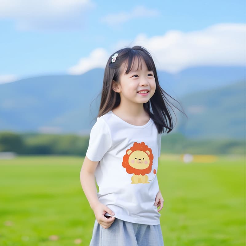 カットソー カットソー 子供向け動物キャラクター半袖