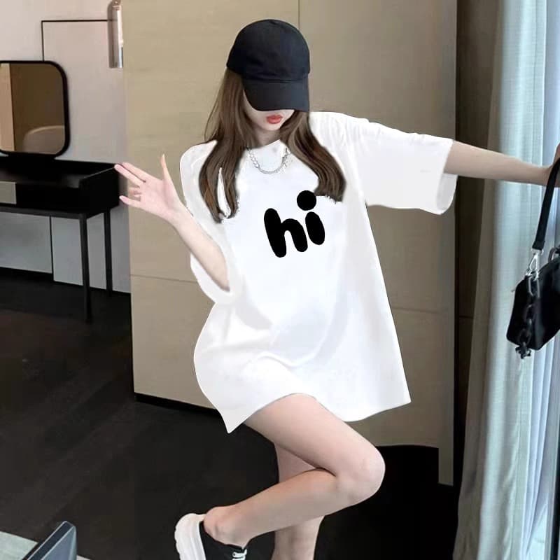 カットソー メッセージプリント ゆったりカットソー