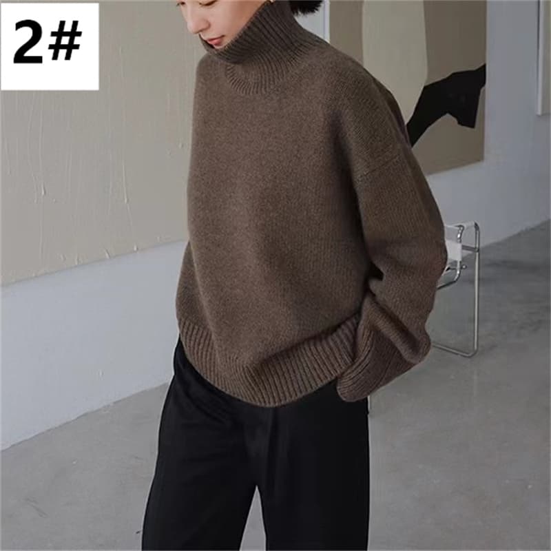 カットソー 秋冬新作 ハイネックセーター 長袖ニット レディース 全8色