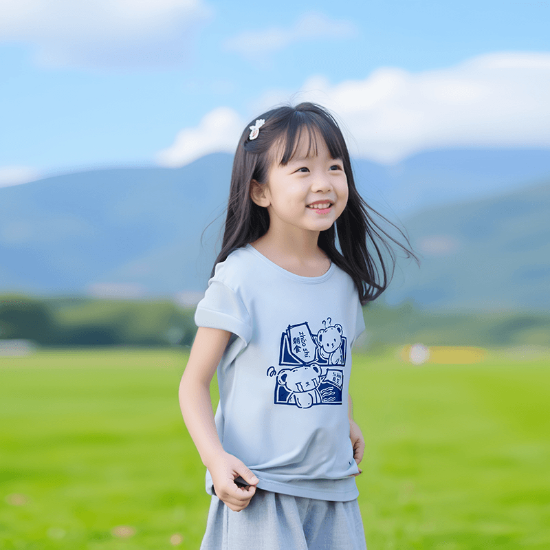 カットソー カットソー 子供向け動物キャラクター半袖