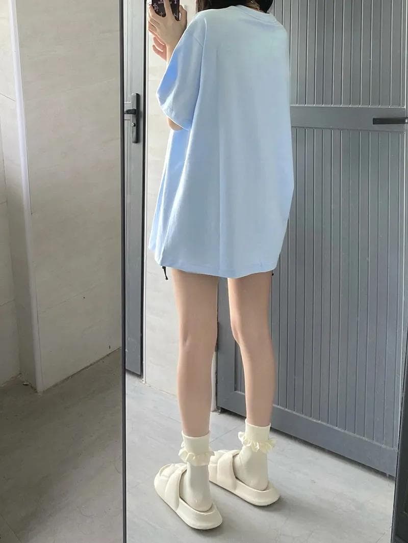 カットソー ゆったりシルエット ロゴ入りカットソー